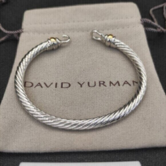 David Yurman 5mm Hook Buckle Classic Sterling Silver Bracelet QDW-2037 - Picture 4 of 6